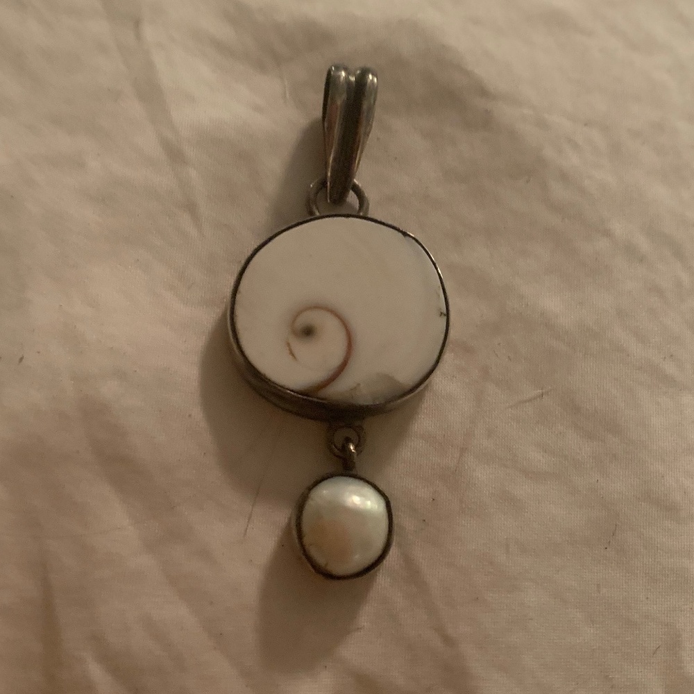 Shell and Pearl Pendant
